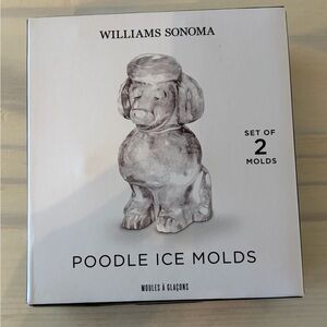 Williams Sonoma Black Poodle Ice Mold Set